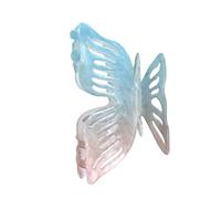Pince à cheveux en acétate multicolore en forme de poisson pour femme - Accessoires de vacances solides et confortables - Sirènes multicolores