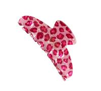 Pince à cheveux en acrylique Animal rose à la mode, Barrette à porter confortable, épingle à cheveux décorative pour le travail scolaire ou la fête, épingle à cheveux pour femmes