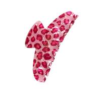 Pince à cheveux en acrylique Animal rose à la mode, Barrette à porter confortable, épingle à cheveux décorative pour le travail scolaire ou la fête, pince à cheveux antidérapante