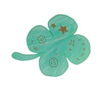 Pince à cheveux en acrylique en forme de trèfle à quatre feuilles - Accessoire de coiffure accrocheur - Fait à la main - Pour un usage quotidien ou en voyage