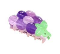 Pince à cheveux en acrylique sur le thème des fruits pour femmes et filles, support de queue de cheval solide avec couleur vive pour porter au quotidien