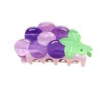 Pince à cheveux en acrylique sur le thème des fruits pour femmes et filles, support de queue de cheval solide avec couleur vive pour porter au quotidien