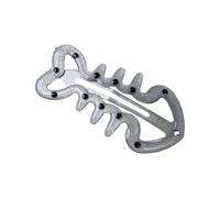 Pince à cheveux en arête de poisson Barrette à ressort décorative en forme de pointillé pour frange latérale brins de quotidien Accent ludique Barrette en arête de poisson accessoire de cheveux