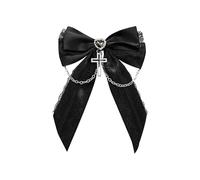 Pince à cheveux en dentelle pour femmes croisées Pendellon Arcs à cheveux 2000 Punk Clip Anime Barrettes Filles Tous Correspondants Cheveux Ornement