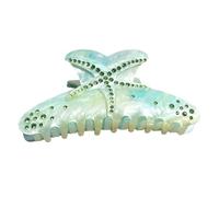 Pince à cheveux en forme d ' étoile de mer de forme élégante pour femmes et filles, décoration en scintillants, épingle à cheveux en acrylique solide, pince à cheveux en forme d ' étoile de mer