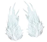 Pince à cheveux en forme d'aile délicate avec broderie double couche délicate pour un usage quotidien