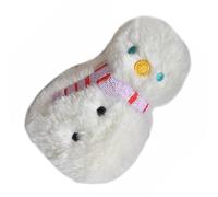Pince à cheveux en forme de bonhomme de neige en peluche - Broche multifonction pour l'hiver