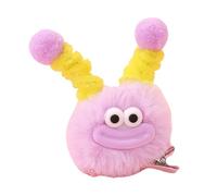 Pince à cheveux en forme de bouche, accessoire en forme de saucisse, joli motif dessin animé, support antidérapant pour barrettes à pompons épais ou fins