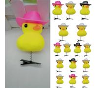 Pince à cheveux en forme de canard de dessin animé - Look créatif - Pour fille qui prend des photos et des tresses