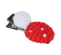 Pince à cheveux en forme de champignon faite à la main - Jolies barrettes à cheveux au crochet - Décorations uniques - Art unique - Épingle à cheveux tendance pour femme - Cosplay