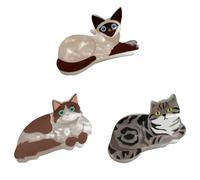 Pince à cheveux en forme de chien/chat de dessin animé pour femme Pince à cheveux pour cheveux fins Antidérapante Plusieurs types peuvent choisir une pince à cheveux