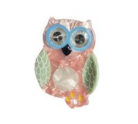 Pince à cheveux en forme de chouette pour femme et fille - En acide acétique - Antidérapante - Support de queue de cheval de dessin animé