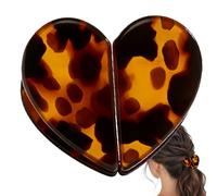 Pince à cheveux en forme de cœur : ABS, pince à cheveux, fixation magnétique sûre | Accessoire élégant Haierle pour un usage en forme de cœur, Haierle Barrette pour coiffure quotidienne