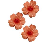 Pince À Cheveux En Forme De Fleur - 3 Pièces Accessoires De Coiffure Anti-Dérapants | Barrettes Griffe De Style Hawaïen Pour Vacances | Pour Filles Épouse Petite Amie Sœur