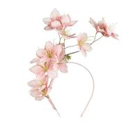 Pince à cheveux en forme de fleur de jasmin artificielle avec fibre de polyester décorative pour fête de mariage et photo, bijoux de cheveux de mariage légers