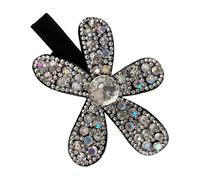 Pince à cheveux en forme de fleur de strass | Épingle à cheveux vintage en métal étincelant en forme de bec de canard - Pinces à cheveux à fleurs scintillantes - Pour festival, salon, maison, voyage