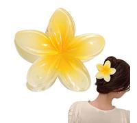 Pince à cheveux en forme de fleur hawaïenne | Pinces à fleurs hawaïennes | Pinces à fleurs pour cheveux épais | Grandes pinces pour cadeaux de vacances | Accessoires de cheveux colorés pour cheveux
