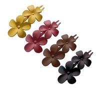 Pince à cheveux en forme de fleur mate, accessoire de coiffure, porte-queue de cheval pour femmes et filles, tenue décontractée, tous les couvre-chefs assortis