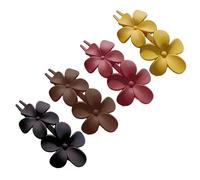 Pince à cheveux en forme de fleur mate, accessoire de coiffure, support pour queue de cheval pour femme et fille, tenue décontractée, tous les couvre-chefs assortis, pince à fleurs mate