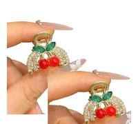 Pince À Cheveux En Forme De Fruit 2 Pièces Épingle À Cheveux Antidérapante Pour Et Femmes Accessoires De Coiffure Quotidiens Pour Occasions Spéciales Griffe En Zinc