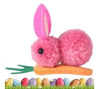 Pince à cheveux en forme de lapin douce et pelucheuse en forme de lièvre | Pince à cheveux lapin carotte pour le jour de Pâques, pour un événement quotidien, une photographie, un costume de Pâques