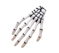 Pince à cheveux en forme de main de crâne, pinces à cheveux avec squelette d'Halloween | Clip de cosplay d'horreur à la main squelette, accessoires de cheveux pour filles en forme de D