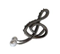 Pince à cheveux en forme de note de musique - Pince triple en métal solide, mâchoire décorative | Mini postiche fantaisie avec prise en main sûre, accessoire de cheveux élégant au design musical pour