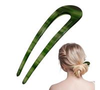 Pince à Cheveux en Forme de U - Épingles à Cheveux Rétro pour Coiffures Élégantes | Accessoire Capillaire Antidérapant pour Cheveux Épais, Longs, Idéal pour Plage, Douche, Bain, Voyage & Soirées Festi
