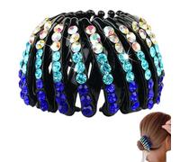 Pince à cheveux en forme d'oiseau en strass - Pince à cheveux avec strass étincelants, 1 support extensible pour , coloré, tendance, accessoire de pour femmes et filles, outil de