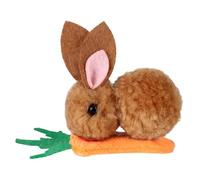 Pince à cheveux en peluche lapin - épingle à cheveux animale, lapins carrot élastique décoration cheveux flous design | Convient pour les femmes filles tenue décontractée tenue à thème de