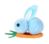 Pince à cheveux en peluche lapin,pince à cheveux lapin | Pince à cheveux lapin avec épingles à cheveux carottes,Pince à cheveux élastique en forme de lapin en peluche, accessoires pour cheveux de lapi