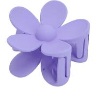 Pince à cheveux en plastique violet clair, épingles à cheveux en forme de fleur, pinces à cheveux à double verrouillage pour femmes et filles