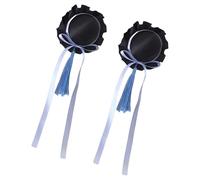 Pince à cheveux en ruban avec nœud papillon pour adolescentes, filles, sous-cultures d'anime, chignons latéraux, décoration de fête sur le thème des années 2000, ornement de cheveux
