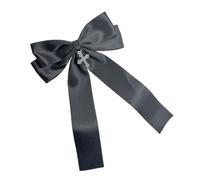 Pince à cheveux en ruban délicat avec nœud papillon - Pour photographie de camping - Pour fille - Pour prendre des photos - Pince à cheveux avec pendentif en forme de croix