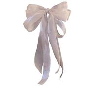 Pince à cheveux en ruban - Pince à cheveux en satin soyeux avec grand nœud pour femme | Épingle à cheveux pour occasions formelles pour concert, rassemblement