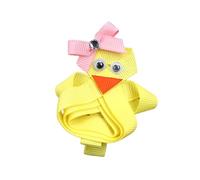 Pince à cheveux en tissu avec motif lapins de Pâques/poule pour festival, événement, école, enfants