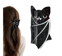 Pince à cheveux épais en forme de chauve-souris en acrylique pour queue de | Pinces à cheveux longs pour femme, petite amie, fille, adolescente, performance sur scène, trajets quotidiens, voyage