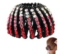Pince à cheveux extensible en strass pour queue de cheval | Sparklinghair Barrette | Accessoire de coiffure élégant