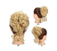 pince à cheveux Extensions de cheveux synthétiques en chignon bou t décoiffé avec élastique(22)