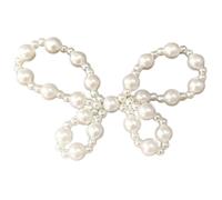 Pince à cheveux faite à la main avec perles et nœud papillon en cristal pour la fabrication de bijoux, barrettes à cheveux, couture