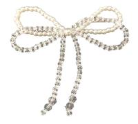 Pince à cheveux faite à la main avec perles et nœud papillon en cristal pour la fabrication de bijoux, barrettes à cheveux, couture
