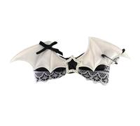 Pince à cheveux fantaisie en forme d'aile de chauve-souris avec nœuds en dentelle - Accessoire de fête - Épingle à cheveux pour femme - Accessoire d'Halloween