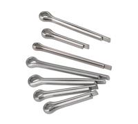 Pince à cheveux fendue en acier inoxydable 304 en forme de U, pince élastique ouverte for tracteur(M6x60mm-5pcs)