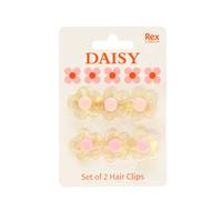 Pince Ã cheveux fille Rex London Daisy (x2) Rose TU