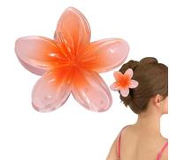 Pince à Cheveux Fleur Hawaienne Barrette Hibiscus et Tiaré pour Femmes