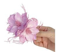 Pince à cheveux florale artificielle pour filles enfants Barrettes Fleur Camélias Épingles à cheveux faites à la main Jolies épingles à cheveux