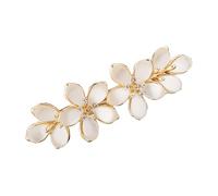 Pince à cheveux florale en strass étincelants avec mécanisme à ressort pour femmes filles épingle à cheveux fête mariage maintien sûr