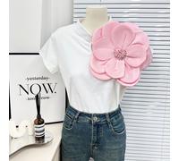 Pince À Cheveux Française Perlée Faite À La Main,Grande Épingle De Fille De Fleur,Sens Du Design Exquis,Broche Littéraire De Luxe - Type Pink