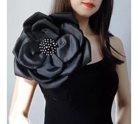 Pince À Cheveux Française Perlée Faite À La Main,Grande Épingle De Fille De Fleur,Sens Du Design Exquis,Broche Littéraire De Luxe - Type Black #B