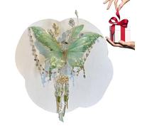 Pince À Cheveux Griffe,Barrette Chinoise Pailletée | Élégant Accessoire Tête En Soie Avec Noeud Papillon Et Franges Pour Demoiselle D'honneur Danse Bal Festival Cosplay Mariage
